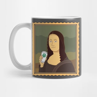 Mona lisa the starbucks girl Mug